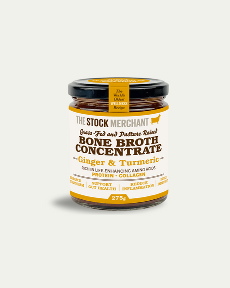 The Stock Merchant Concentrated Beef Bone Broth Ginger & Turmeric 275g