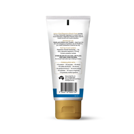 Herbs of Gold Magnesium Muscle Cream 100g