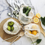 Ever Eco Organic Cotton Net Produce Bags 4 Pack