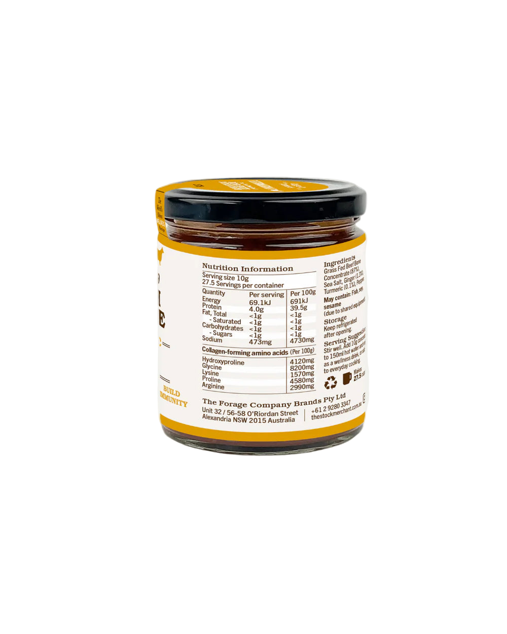 Jar of jam with a label on a white background