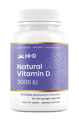 Hi-D Natural Vitamin D 3000IU 100% Shiitake Mushroom Powder 60C