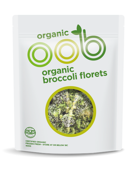 oob organic Frozen Broccoli pack