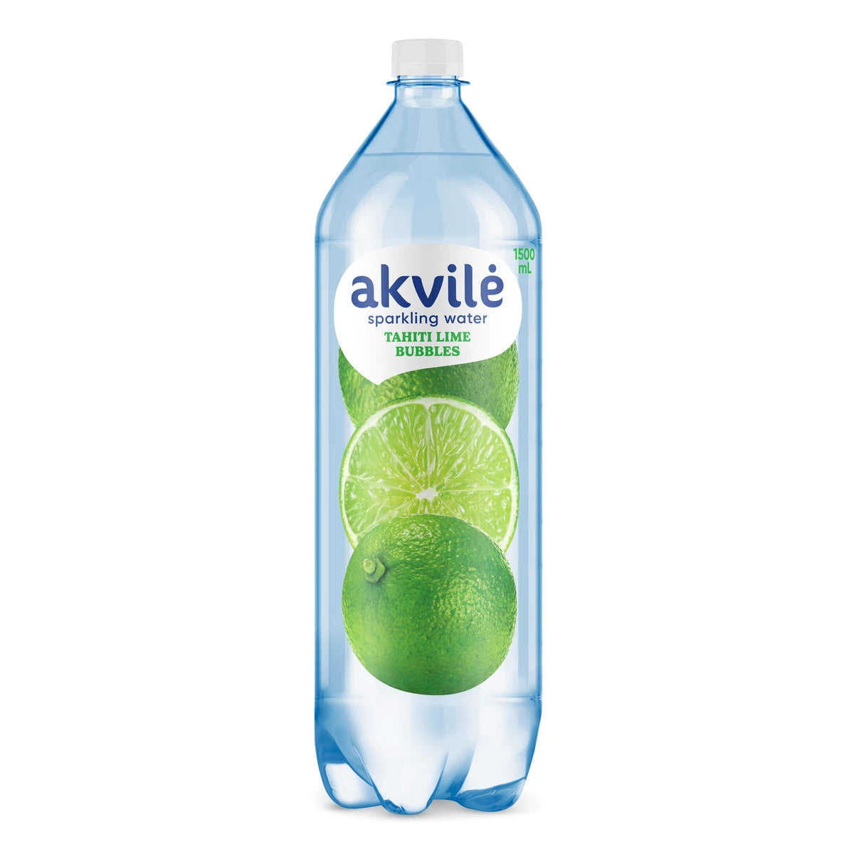 Akvilė Tahiti Lime Bubbles Sparkling Water 1.5L bottle