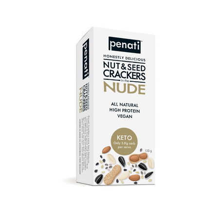 Penati Nut & Seed Crackers In The Nude 120g
