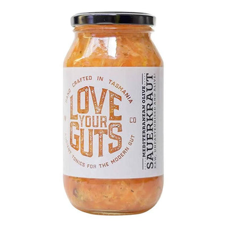 Love Your Guts Mediterranean Olive Sauerkraut 500g