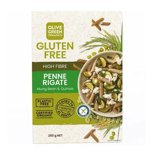 Olive Green Organics High Fibre Penne 250g