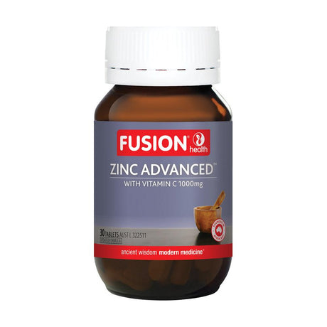 Fusion Health Zinc Advanced with Vitamin C 30 Tab