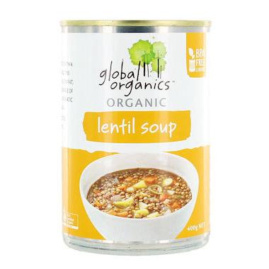 Global Organics Soup Lentil 400g