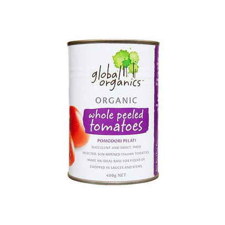 Global Organics Whole Peeled Can 400g