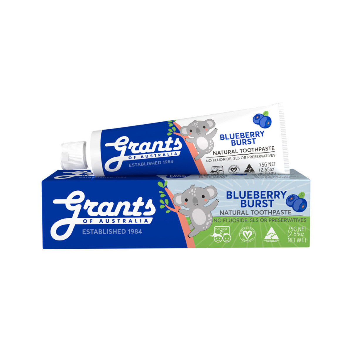 Grants of Australia Toothpaste Kids Blueberry Burst 75g