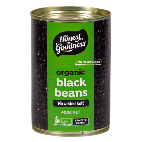 Honest to Goodness Black Beans 400g (Cooked)