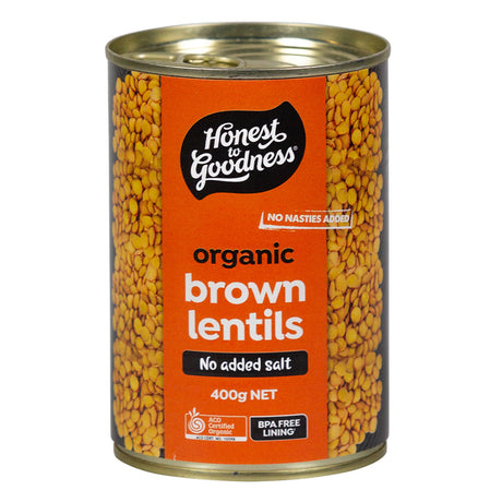 Honest to Goodness Brown Lentils 400g (Cooked)