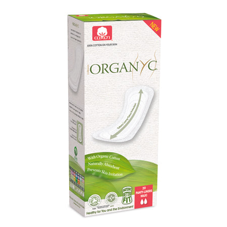 Organyc Panty Liners Flat Max 20pk