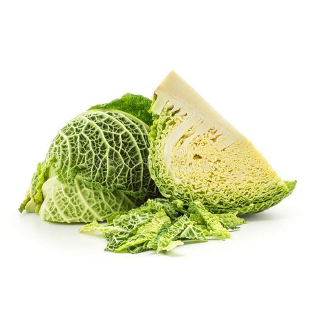 Organic Savoy Cabbage Quarter