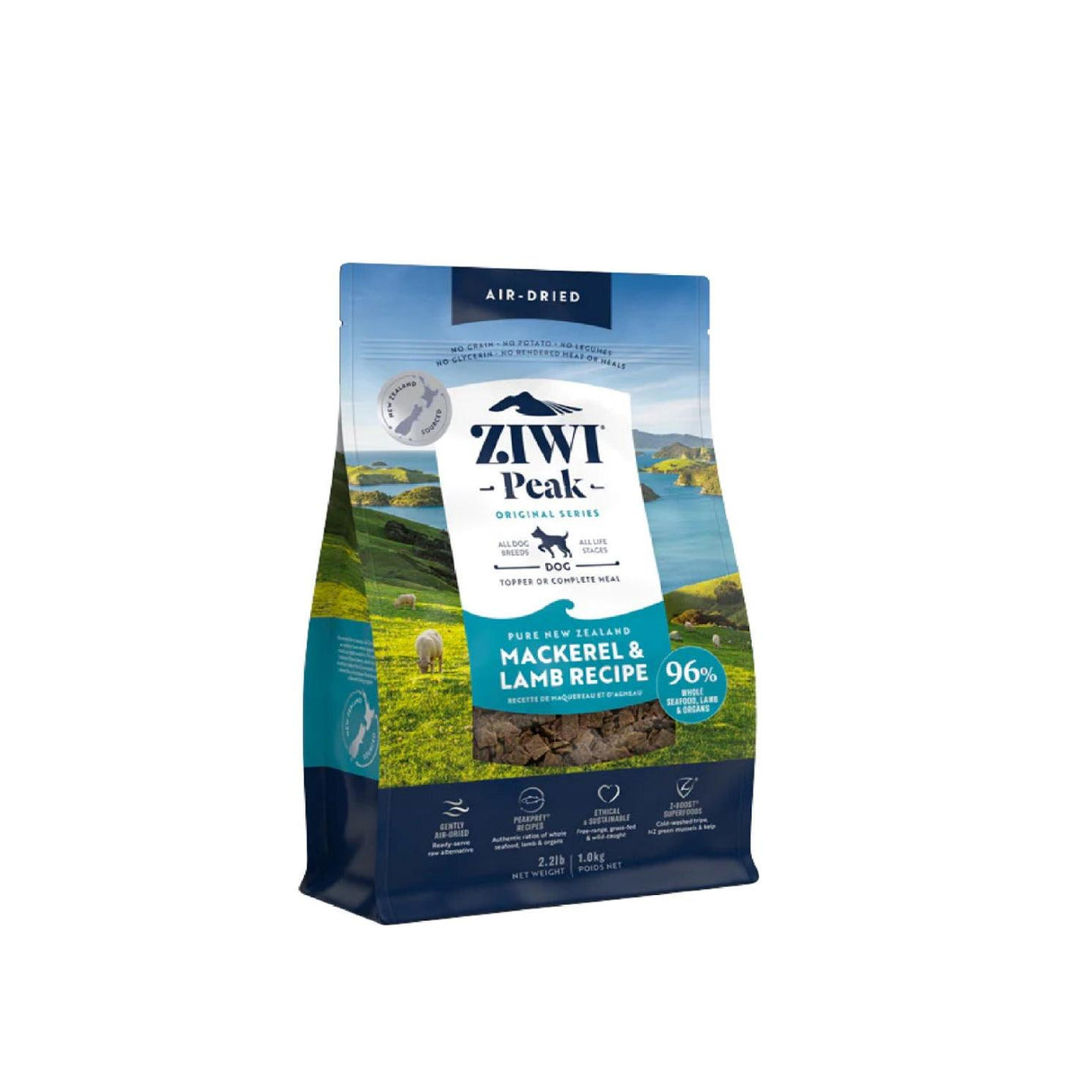 Ziwi Peak Dog Air Dried Mackerel Lamb 1Kg