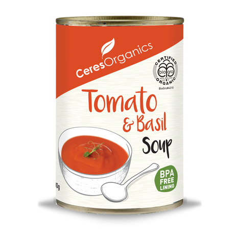 Ceres Organics Soup Tomato Basil (Can) 400g