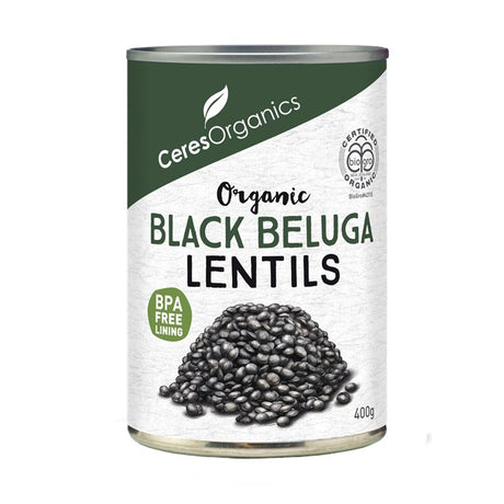 Ceres Organics Black Beluga Lentils (Can) 400g