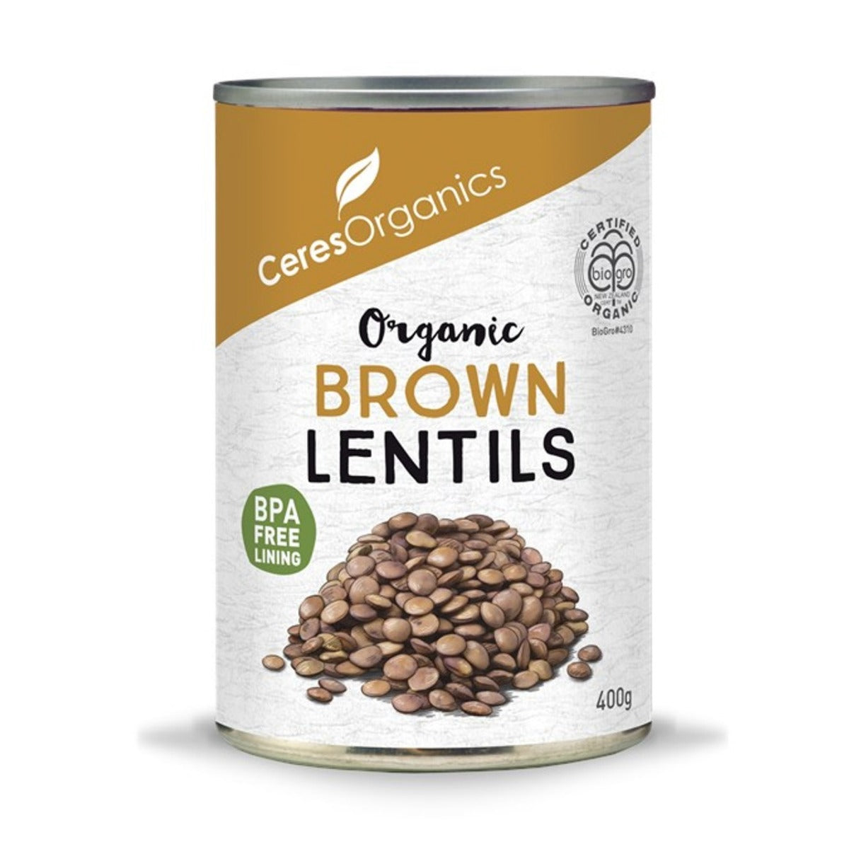 Ceres Organics Lentils Brown (Can) 400g