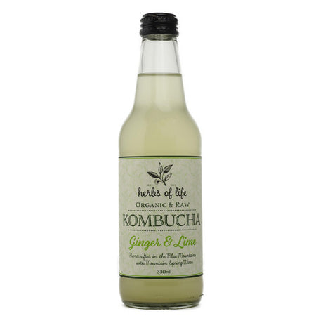 Herbs of Life Kombucha Ginger Lime 330ml