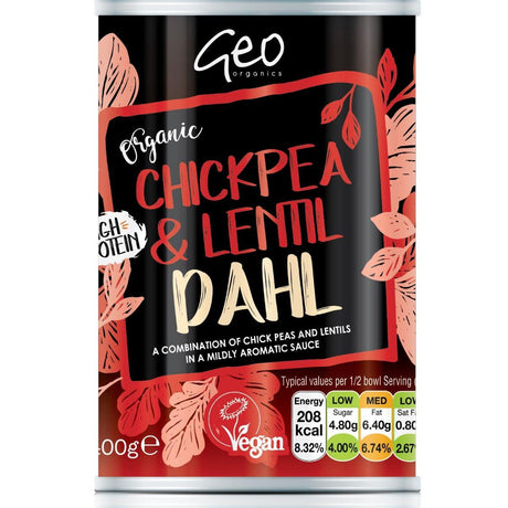 Geo Organics Chickpea Lentil Dahl 400g