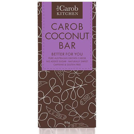 The Carob Kitchen Carob Bar Coconut 80g