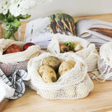 Ever Eco Organic Cotton Mixed Set Produce Bags 4 Pack