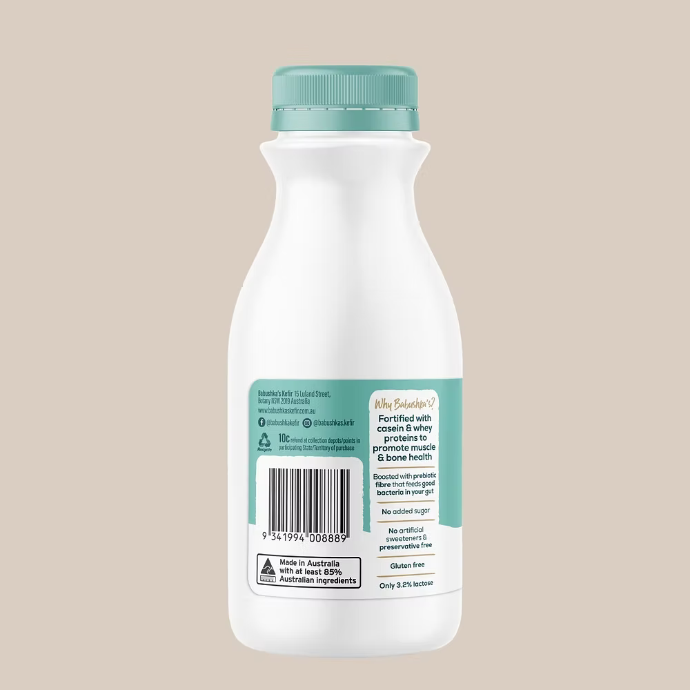 Babushkas High Protein Kefir Vanilla Bean 500g