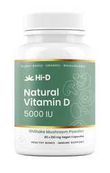 Hi-D Natural Vitamin D 5000IU 100% Shiitake Mushroom Powder 60C