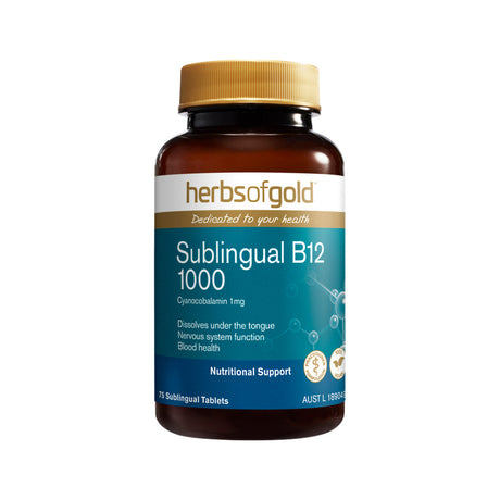 Herbs of Gold Activated Sublingual B12 75t