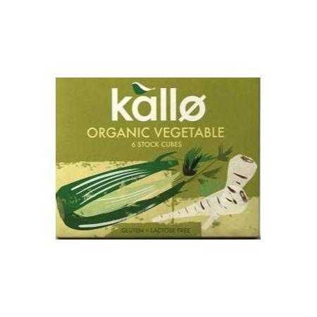 Kallo Stock Cubes Vegetable Low Salt 60g