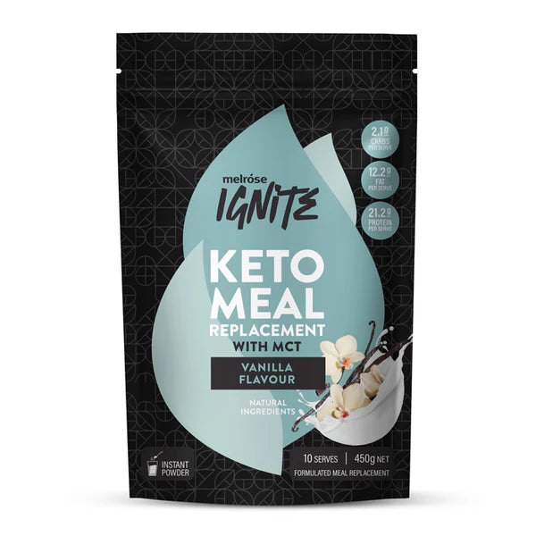 Melrose Ignite Keto Mct Meal Replacement With Mct Vanilla 450g
