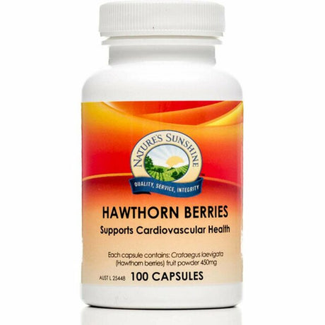 Natures Sunshine Hawthorn Berries 450mg 100c