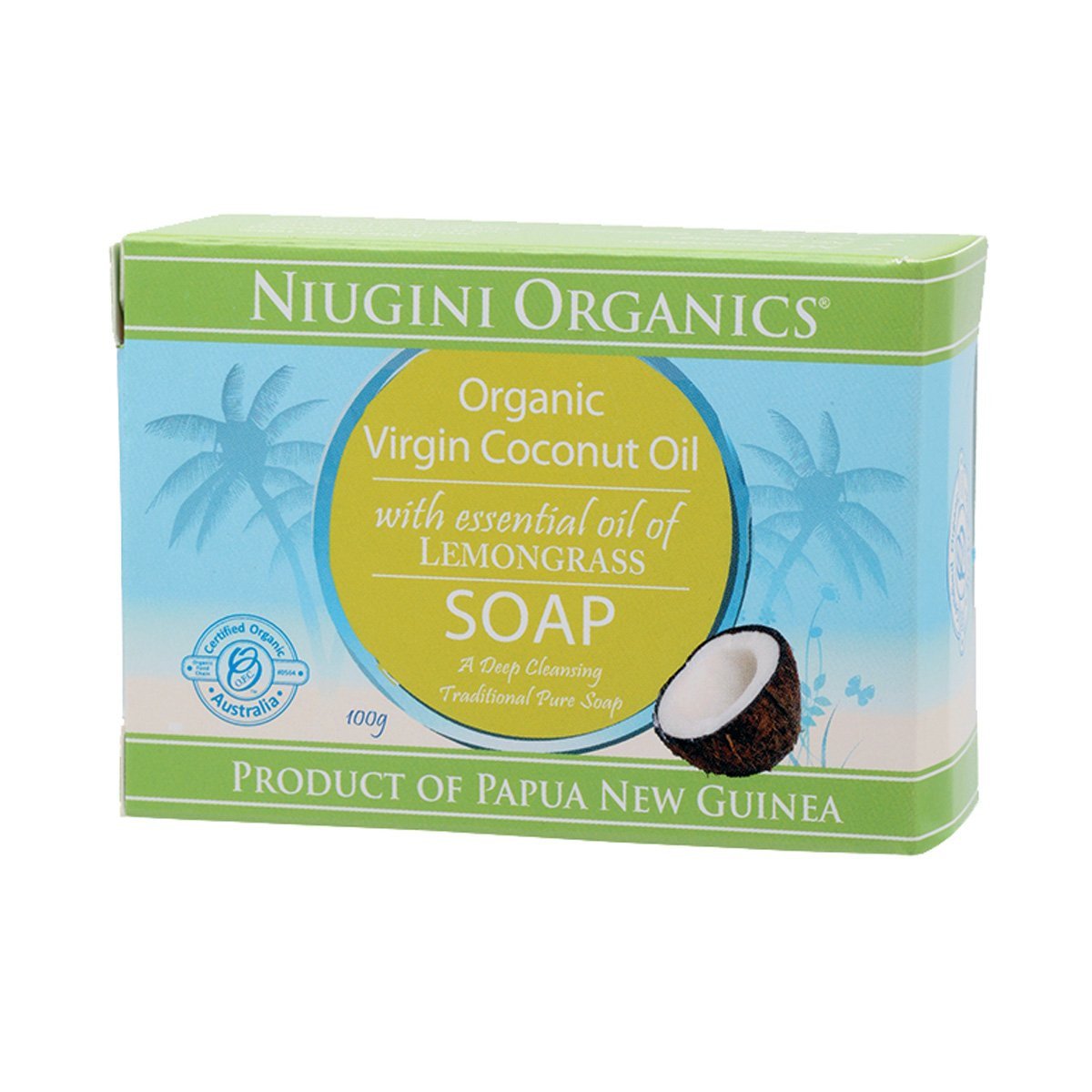 Niugini Organics Coconut Oil Soap Lemongrass 100g