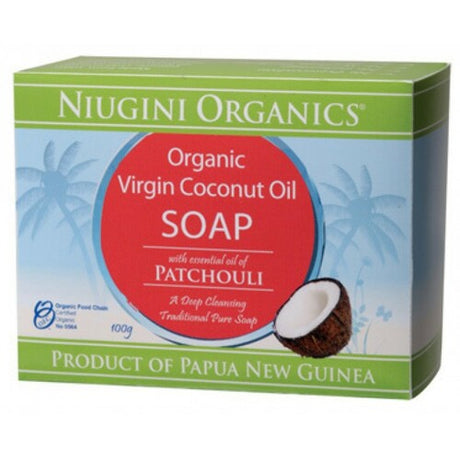 Niugini Organics Coconut Oil Soap Patchouli 100g