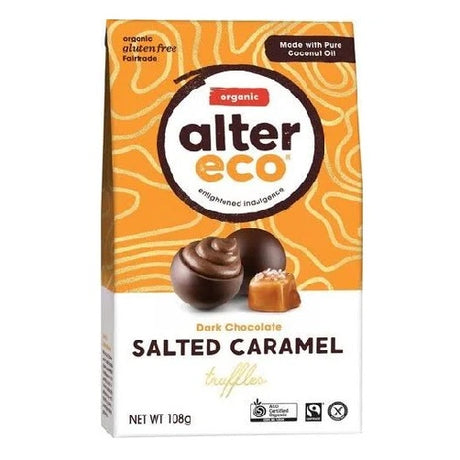 Alter Eco Chocolate Salted Caramel Truffles 108g