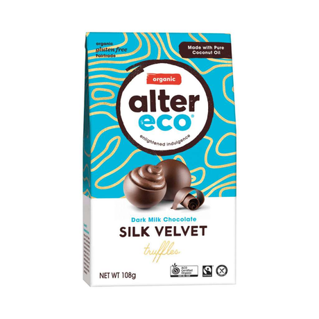 Alter Eco Chocolate Dark Milk Silk Velvet Truffle 108g