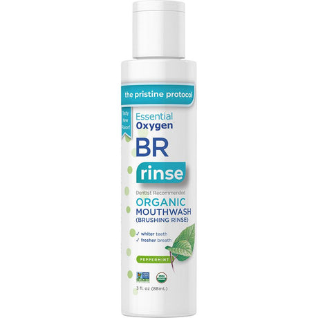 Essential Oxygen Oxygen Toothpaste/Mouthwash Brushing Rinse Peppermint 89ml