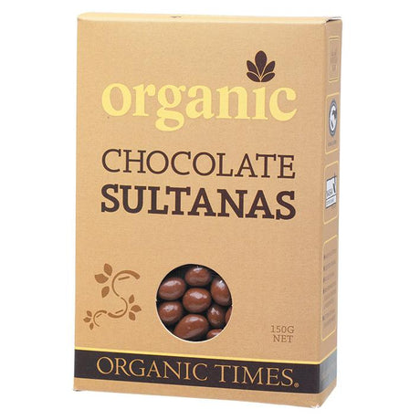 Organic Times Milk Chocolate Sultanas 150g