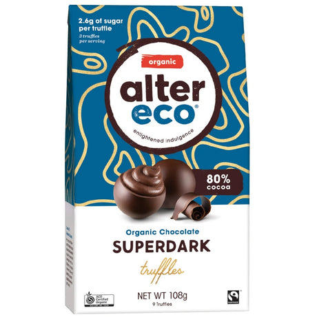 Alter Eco Chocolate Superdark Cacao Truffle 108g