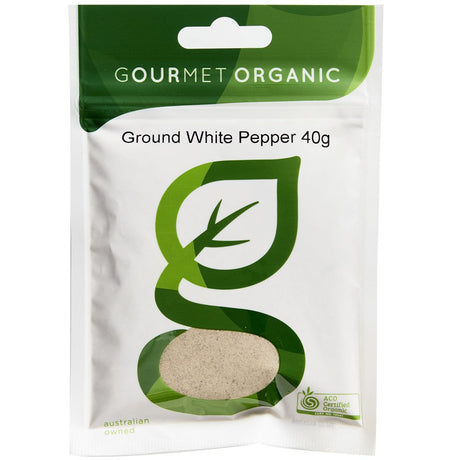 Gourmet Organic Herbs White Pepper Ground 40g