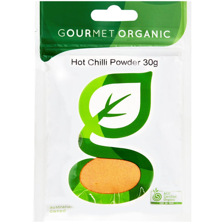 Gourmet Organic Herbs Hot Chilli Powder 30g