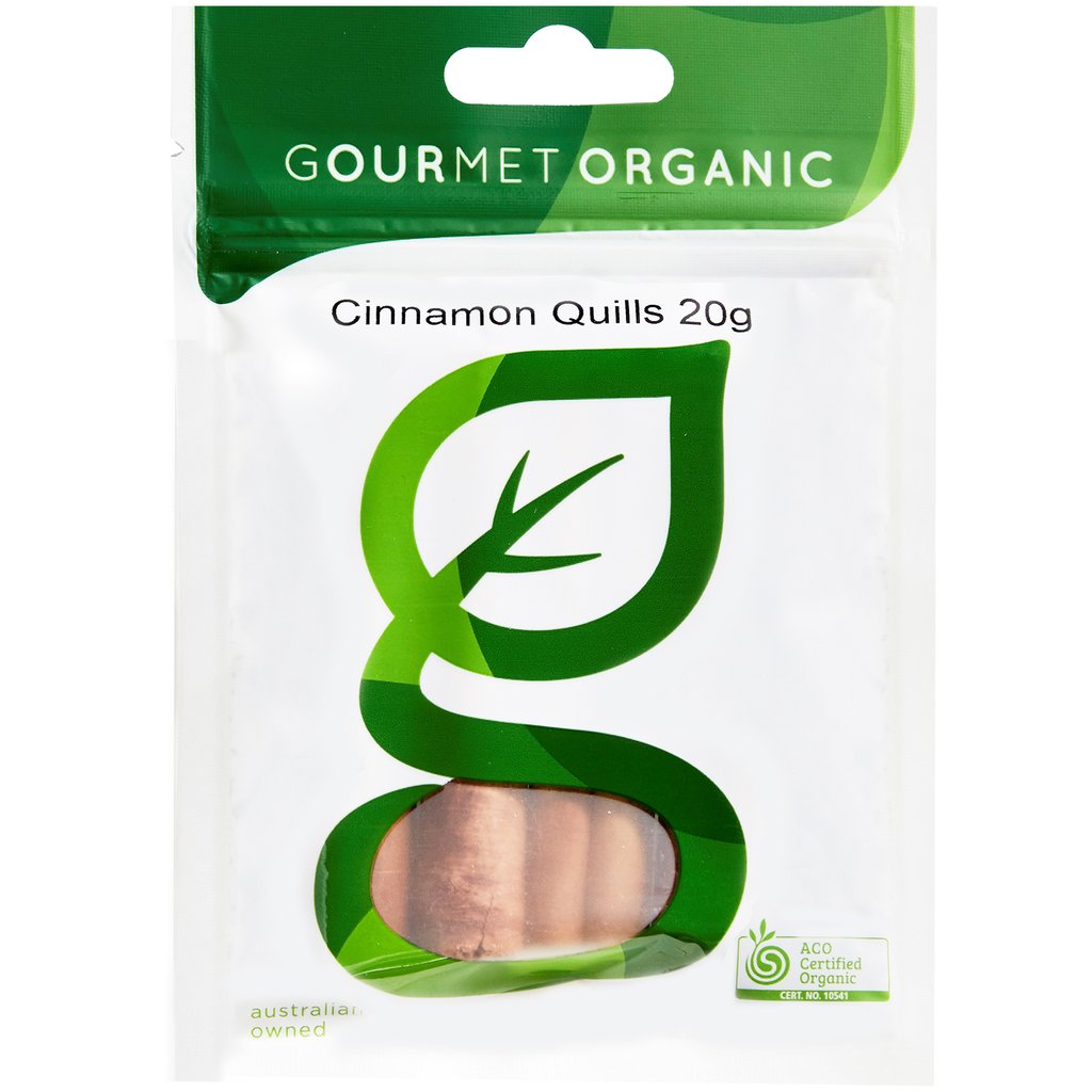 Gourmet Organic Herbs Cinnamon Quills 20g