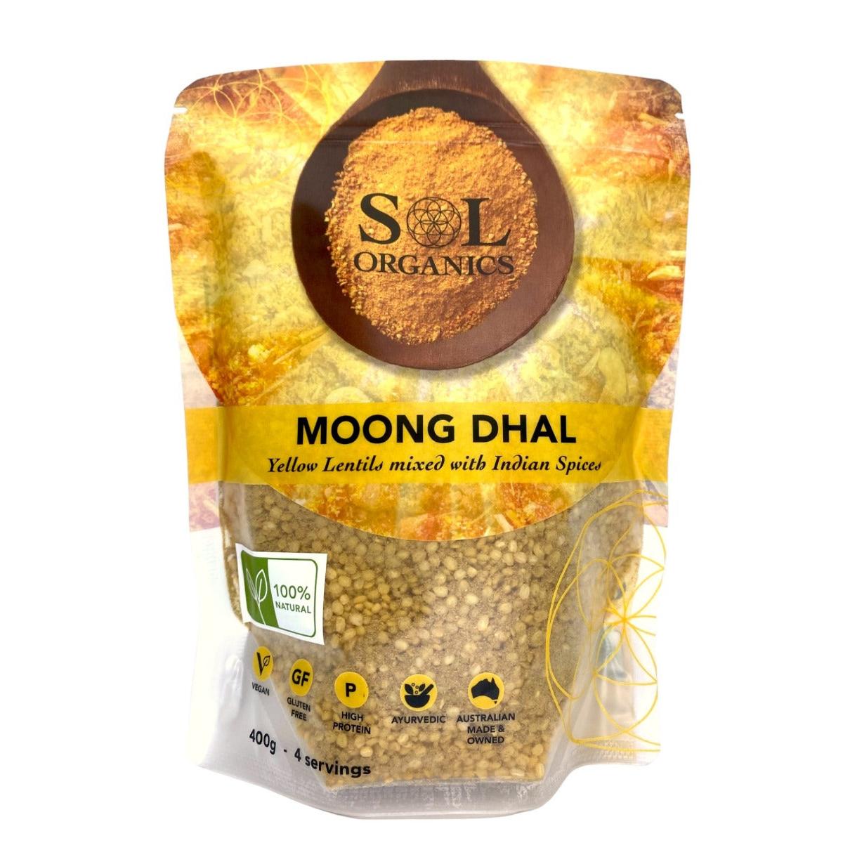 Sol Organics Moong Dhal 400g