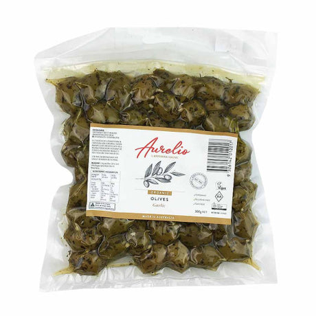 Aurelio Garlic Olives 300G