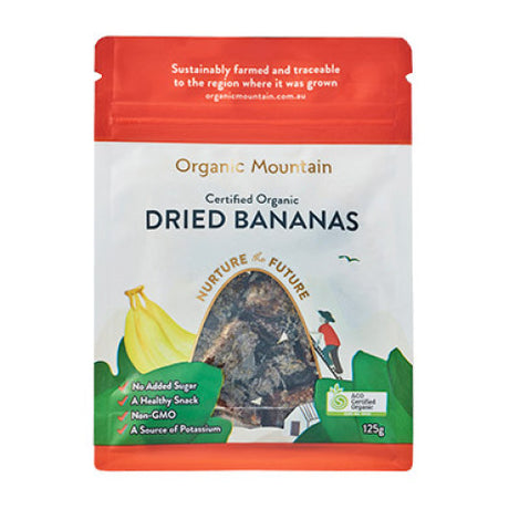 Organic Mountain Mountain Dried Banana 125g