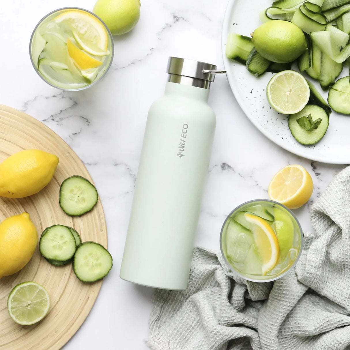 Ever Eco Insulated Drink Bottle Sage 750ml