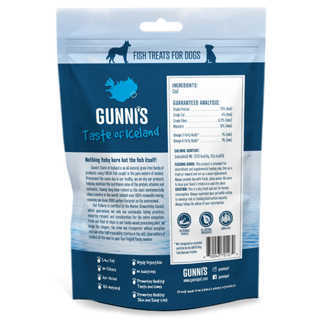 Gunni's Cod Skin Shorties Dog Treat 71g