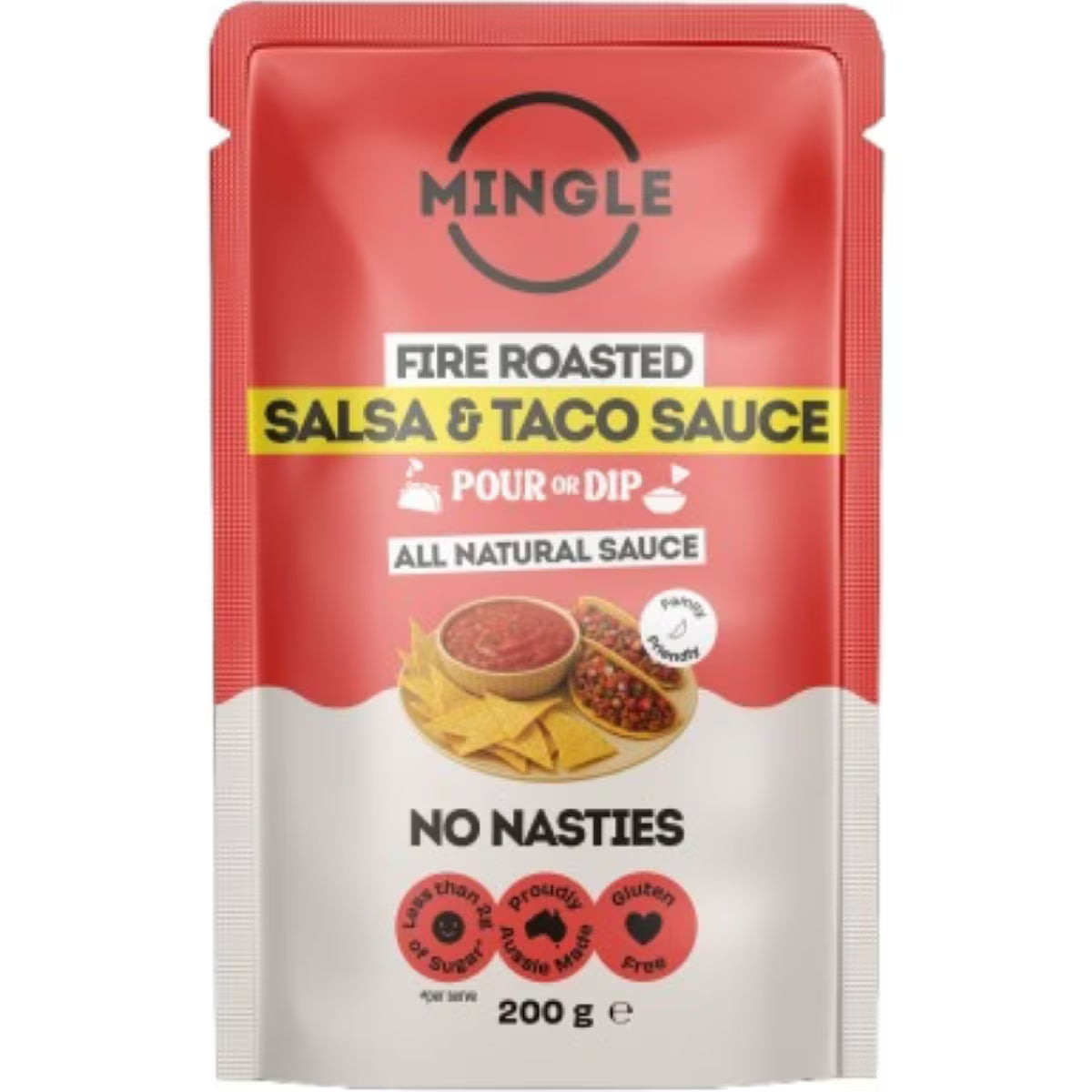 Mingle Fire Roasted Salsa & Taco Sauce 200g