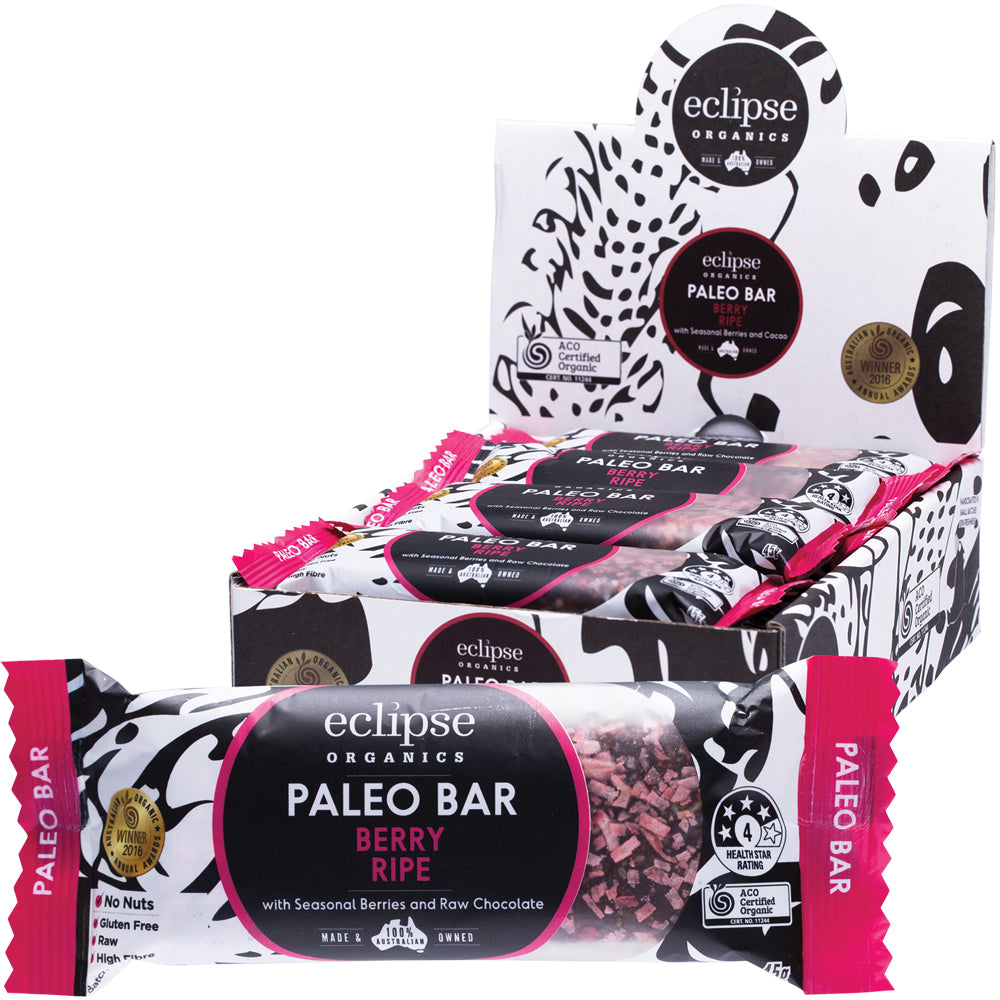 Eclipse Organics Paleo Bar – Berry Ripe 45g