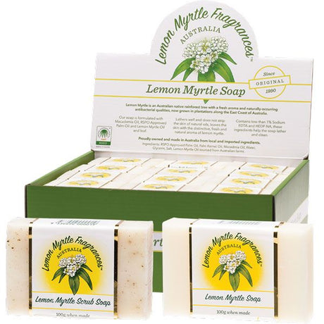 Lemon Myrtle Fragrances Scrub Soap 100g